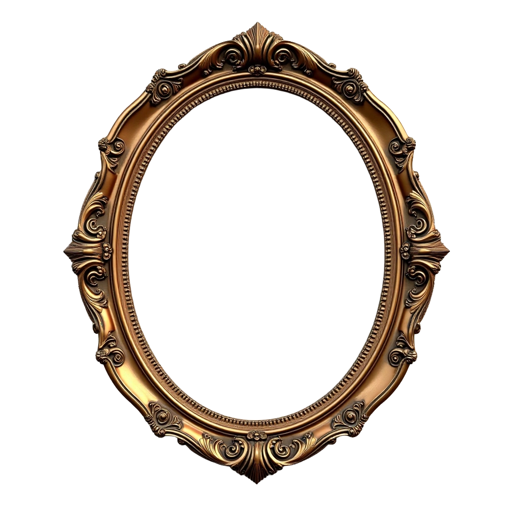 Antique Gold Oval Frame